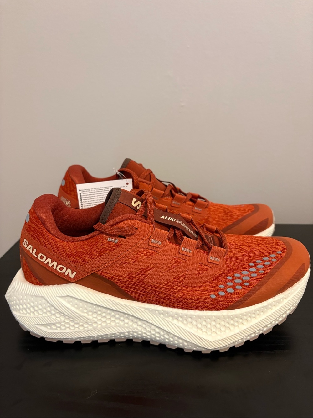 Salomon Women's Rust/White Aero Glide GRVL Trail Running Shoes